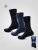D555 Harold 3 Extra Wide Comfort Fit Socks 3-pack Navy/Denim - Sous-vêtements & bain - Sous-vêtements Grande Taille