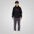 Double Outfitters MTOP-1146 Sweat à capuche Noir - Sweatshirts & hoodies - Sweatshirts/Hoodies grande taille homme