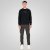 Double Outfitters MTOP-1151 Sweat-shirt Noir - Sweatshirts & hoodies - Sweatshirts/Hoodies grande taille homme