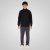 Double Outfitters MTOP-1158 Veste sweat zippée Noir - Sweatshirts & hoodies - Sweatshirts/Hoodies grande taille homme