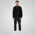 Double Outfitters MTOP-1163 Sweat-shirt col zippé Noir - Sweatshirts & hoodies - Sweatshirts/Hoodies grande taille homme