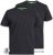 D555 Fenton 2-pack Black/Black T-shirt - T-shirts - T-shirts Homme Grande Taille