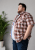 Kam Jeans 6368 Checked Short Sleeve Shirt Red - Chemises - Chemises Grandes Tailles Hommes