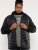 D555 Thorpe Hooded Quilted Jacket With Fleece Sleeves And Removable Fleece Hood - Vestes - Vestes Homme Grandes Tailles