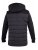D555 Hampshire Hooded Quilted Jacket Black - Vestes - Vestes Homme Grandes Tailles