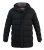 D555 Grove Quilted Parka Jacket Black - Vestes - Vestes Homme Grandes Tailles