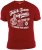 D555 Ernie T-shirt Dark Red - T-shirts - T-shirts Homme Grande Taille
