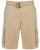 Kam Jeans Belted Cargo Shorts Stone - Shorts - Shorts hommes grande taille