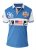 D555 ARYAN Florida Royal Racing Polo Blue/White - Polos - Polos homme grande taille