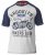 D555 HIRALDO T-Shirt Grey/Navy - T-shirts - T-shirts Homme Grande Taille