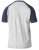 D555 HIRALDO T-Shirt Grey/Navy - T-shirts - T-shirts Homme Grande Taille