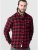 D555 Lawton LS Flannel Shirt Red - Chemises - Chemises Grandes Tailles Hommes