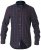 D555 Nixon LS Shirt Navy/Wine - Chemises - Chemises Grandes Tailles Hommes