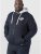 D555 Hulk Fur Lined Zipper Hood Navy - Sweatshirts & hoodies - Sweatshirts/Hoodies grande taille homme