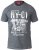 D555 Lorne T-shirt Grey Twist - T-shirts - T-shirts Homme Grande Taille