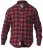 D555 Lawton LS Flannel Shirt Red - Chemises - Chemises Grandes Tailles Hommes