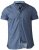 D555 Limburg Short Sleeve Shirt Blue - Chemises - Chemises Grandes Tailles Hommes