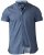 D555 Limburg Short Sleeve Shirt Blue - Chemises - Chemises Grandes Tailles Hommes