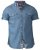 D555 Nathan Short Sleeve Shirt Blue - Chemises - Chemises Grandes Tailles Hommes