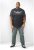 D555 Hamish T-shirt Charcoal & Black - T-shirts - T-shirts Homme Grande Taille