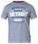 D555 Darcy Embroidered T-shirt Blue - T-shirts - T-shirts Homme Grande Taille