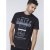 D555 Phillip T-shirt Black - T-shirts - T-shirts Homme Grande Taille
