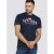 D555 Thornton Embroidery T-shirt Navy - T-shirts - T-shirts Homme Grande Taille