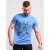 D555 Monty T-shirt Blue - T-shirts - T-shirts Homme Grande Taille