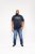 D555 Jasper Authentic Printed T-shirt Navy - T-shirts - T-shirts Homme Grande Taille