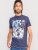 D555 Warner Guitar Printed T-Shirt Navy - T-shirts - T-shirts Homme Grande Taille