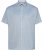 North Latitude 61116 Chemise Piqué Chinée Manches Courtes Bleu - Polos - Polos homme grande taille