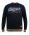 D555 Marlow Printed Crew Neck Sweatshirt Navy - Sweatshirts & hoodies - Sweatshirts/Hoodies grande taille homme