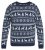 North Latitude 63144 Fjell Reindeer Knit Bleu marine - Sweatshirts & hoodies - Sweatshirts/Hoodies grande taille homme