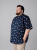 Kam Jeans 6068 Flamingo Short Sleeve Shirt Navy - Chemises - Chemises Grandes Tailles Hommes