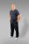 20 Nodi Ponente Long Leg Sports Pants in Combed Fleece Cotton Navy - Pantalons/shorts de survêtement - Survêtement/jogging grandes tailles