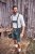 JP1880 Genuine Leather Traditional Lederhosen Shorts Green - Shorts - Shorts hommes grande taille