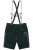 JP1880 Genuine Leather Traditional Lederhosen Shorts Green - Shorts - Shorts hommes grande taille