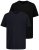 JP1880 711318 T-shirt à col V lot de 2 Noir - T-shirts - T-shirts Homme Grande Taille
