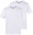 JP1880 711318 T-shirt à col V lot de 2 Blanc - T-shirts - T-shirts Homme Grande Taille