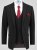 D555 Ted 4 Way Stretch Tailored Suit Jacket Noir - Costumes - Costumes grandes tailles 