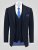 D555 Ted Veste de costume Bleu marine - Costumes - Costumes grandes tailles 