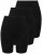 Ulla Popken 716595 Boxers lot de 3 Noir - Culottes - 