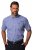 JP1880 722860 Chemise à carreaux vichy manches courtes Bleu clair - Chemises - Chemises Grandes Tailles Hommes