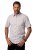 JP1880 Modern Fit Check Print Short Sleeve Shirt Grey - Chemises - Chemises Grandes Tailles Hommes