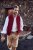 JP1880 Premium Goat Suede Staghorn Embroidery Shorts Leather Brown - Shorts - Shorts hommes grande taille