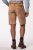 JP1880 Premium Goat Suede Staghorn Embroidery Shorts Leather Brown - JP1880 - JP1880 Vêtements Homme Grandes Tailles