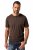 JP1880 Henley Basic T-Shirt with Buttons Brown - T-shirts - T-shirts Homme Grande Taille