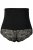 Ulla Popken 781632 Culotte gainante taille haute Noir - Lingerie gainante - 