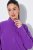 Ulla Popken 796970 Veste polaire légère Violet foncé - Vêtements en laine polaire - 