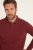 JP1880 Polo Shirt Long Sleeve Piqué Red - Polos - Polos homme grande taille
